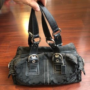 Black Coach Sachel Bag